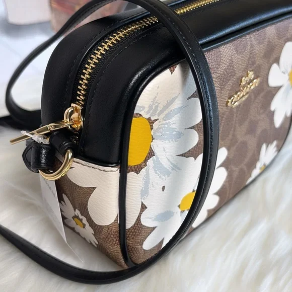 NWT💃Coach Mini Jamie Camera Crossbody Bag In Signature Canvas With Floral Print - Picture 3 of 10